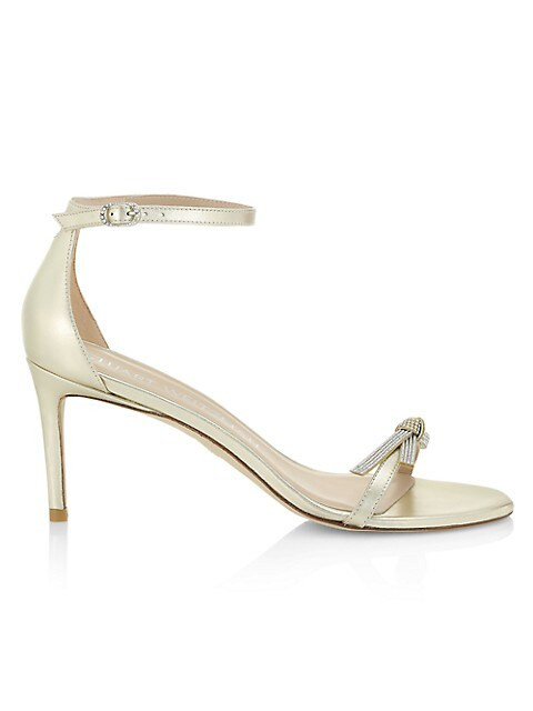 Nudist Embellished Bow Ankle-Strap Sandals | Saks Fifth Avenue