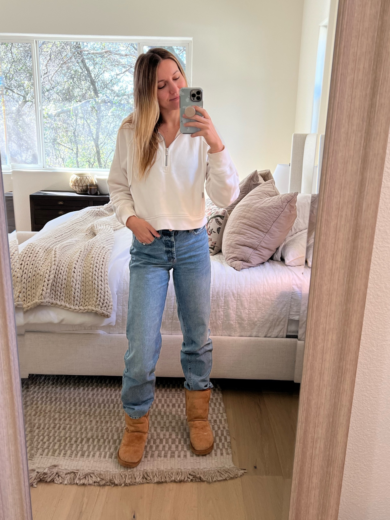 Agolde jeans & lululemon scuba dupe from target  for a work from home girly🫶 @target  


#LTKstyletip #LTKSpringSale #LTKworkwear