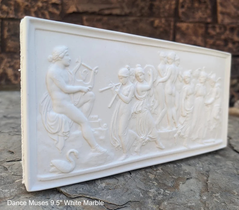 Roman Greek Thorvaldsen Dance Muses Apollo Plaque Wall Relief Www.neo-mfg.com 9.5 - Etsy | Etsy (US)