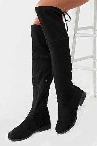 Faux Suede Over-the-Knee Boots | Forever 21 (US)