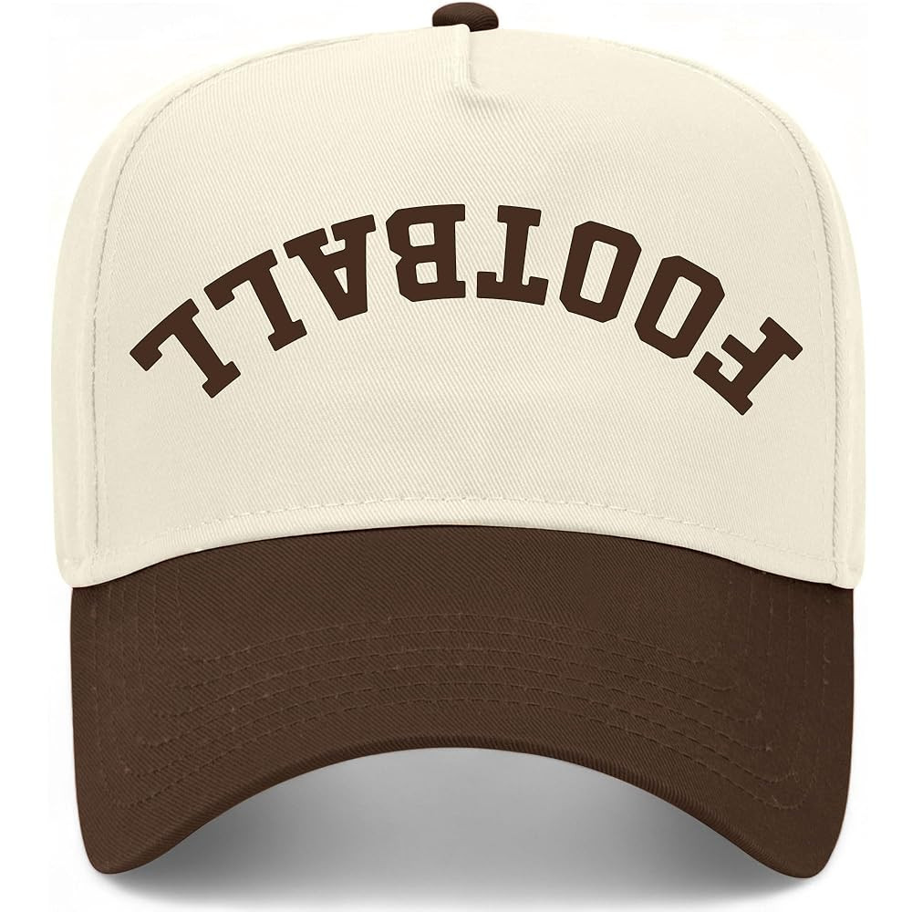 Football Upside Down Reversed Vintage Trucker Hat | Premium Snapback Baseball Hat for Men & Women | Amazon (US)