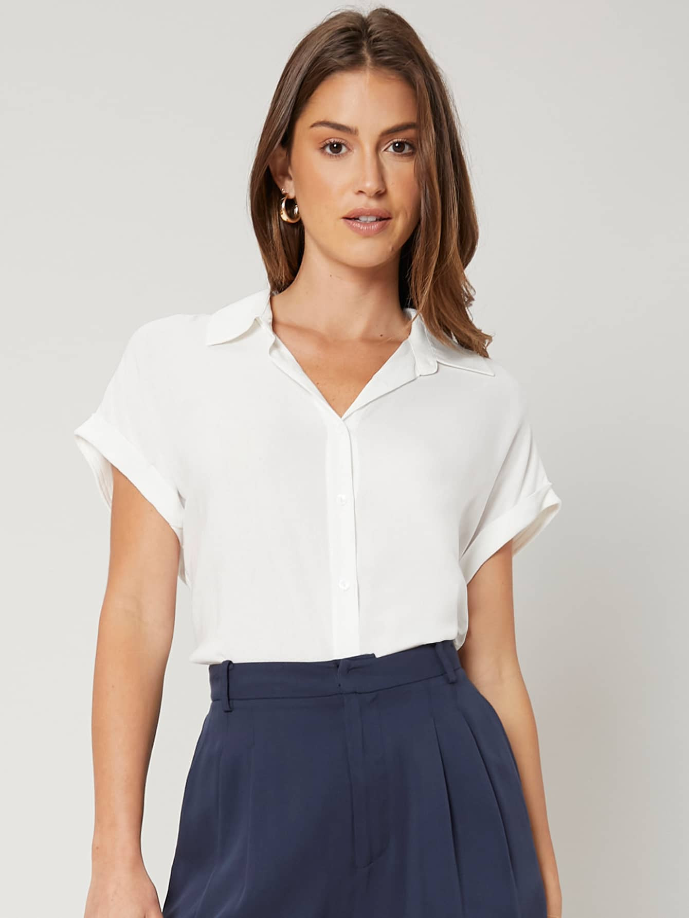 MOTF ECO BATWING SLEEVE BLOUSE MADE OF LENZING™ ECOVERO™ BRANDED VISCOSE FIBERS | SHEIN