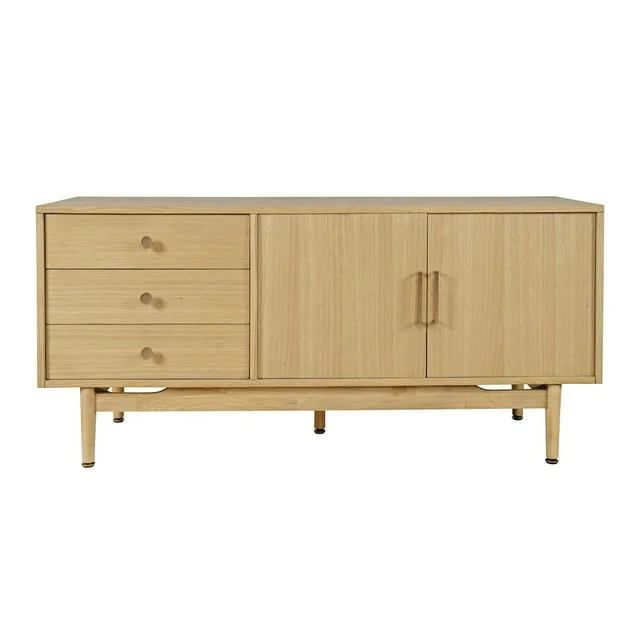 Jofran Olson 57" Mid-Century Modern Scandinavian Console TV Stand Storage Cabinet | Walmart (US)