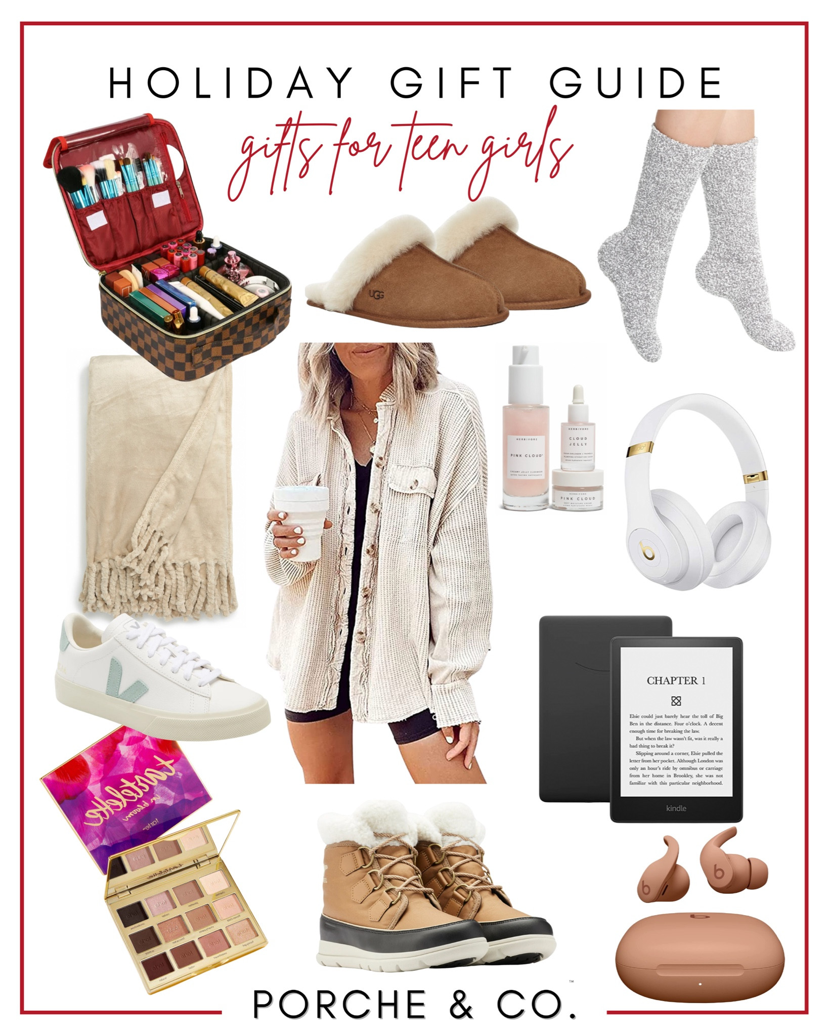 Teen Girls Gift Guide for Christmas 🎄 Ugg slippers, eye shadow palette, winter boots, barefoot dreams socks, a cozy throw blanket, noise cancelling headphones and ear buds, kindle and a makeup organizer! 🤍

#LTKfamily #LTKHoliday #LTKGiftGuide