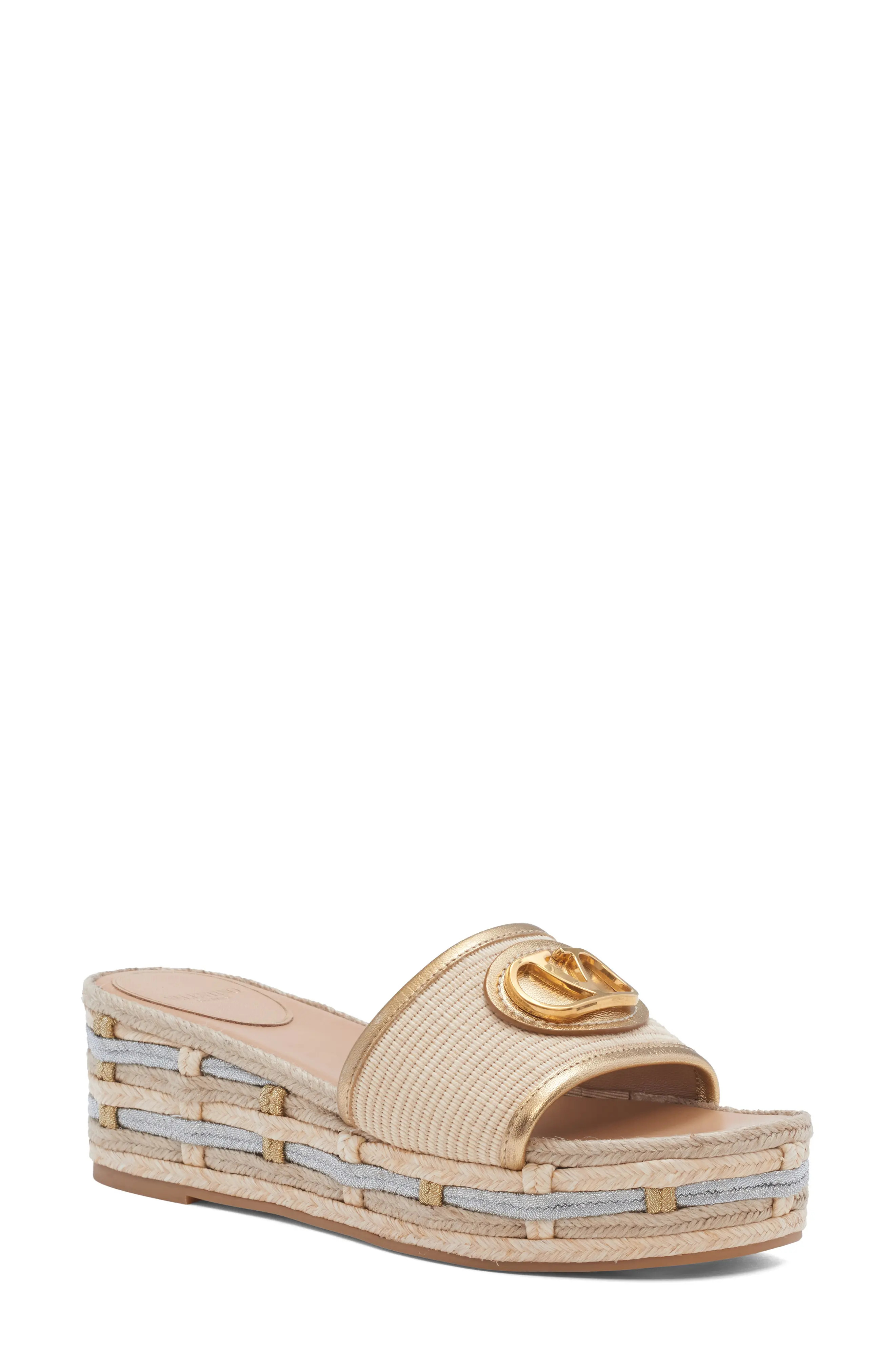 VLOGO Flatform Espadrille Slide Sandal (Women) | Nordstrom | Nordstrom