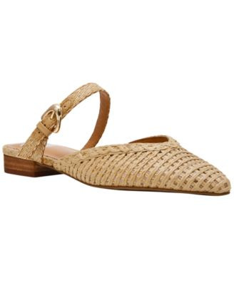 Women's Domainica Woven Buckle Flat Mules | Macy's