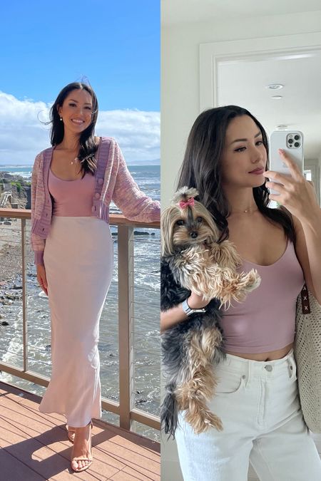 My cami and skirt are both part of the LTKSpringSale which ends tomorrow! 20% off orders over $100 if you use the code in the LTK app :) love that they are both perfect spring summer colors and can be dressed up or down! I’m wearing the skirt in XXS petite and the cami in XXS/XS. I also ordered the skirt in navy which I’m still waiting for and getting the top in more colors! #LTKSpringSale

#LTKSeasonal #LTKfindsunder100