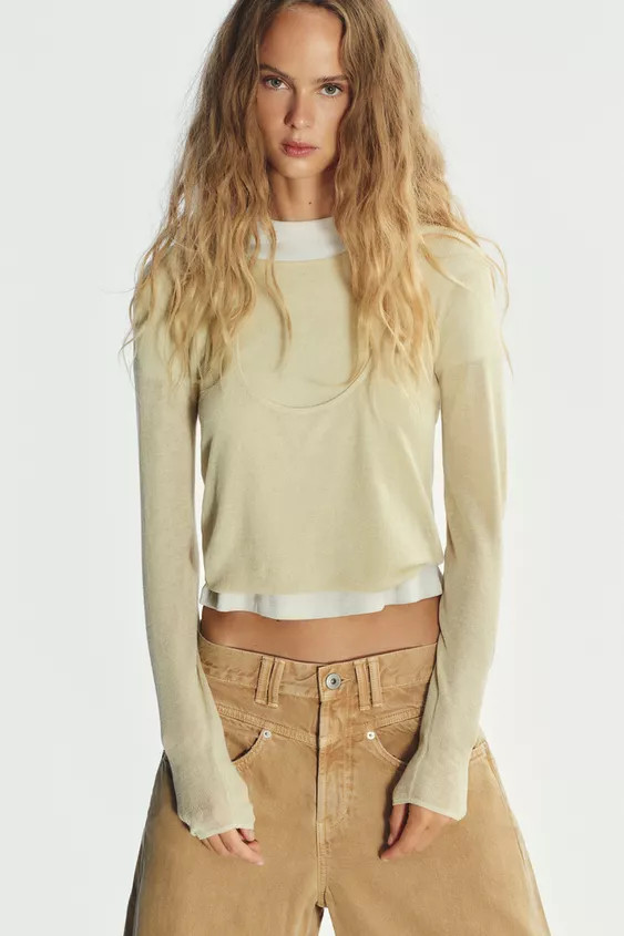 MULTI-POSITION KNIT TOP | Zara UK