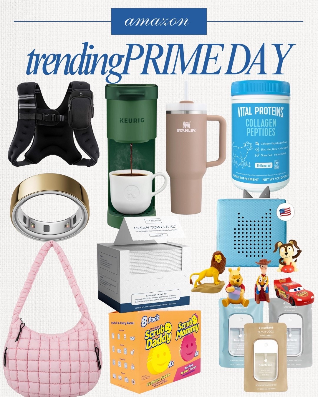 Amazon Prime Day: Trending Picks 🛍🔥
These are the viral, mom approved, TikTok famous, “everyone’s adding to cart” kind of deals.
From the Stanley to the Scrub Daddy… yes, even the Toniebox. linked it all!

💙 Shop the trending favorites while they’re still in stock ⬇️

#AmazonPrimeDay #LTKDeals #TrendingOnAmazon #MomLifeEssentials #LTKFinds #LTKPrimePicks

#LTKFamily 

#LTKSaleAlert #LTKHome