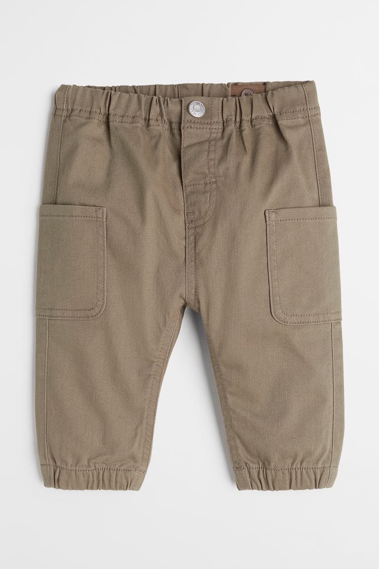 Twill trousers with leg pockets | H&M (UK, MY, IN, SG, PH, TW, HK)