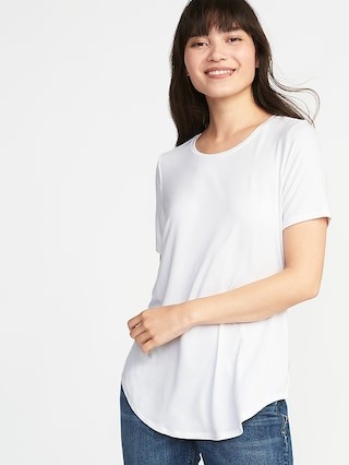 Luxe Crew-Neck Tee for Women | Old Navy US