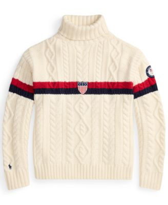 Polo Ralph Lauren Team USA Wool Turtleneck Sweater - Macy's | Macy's