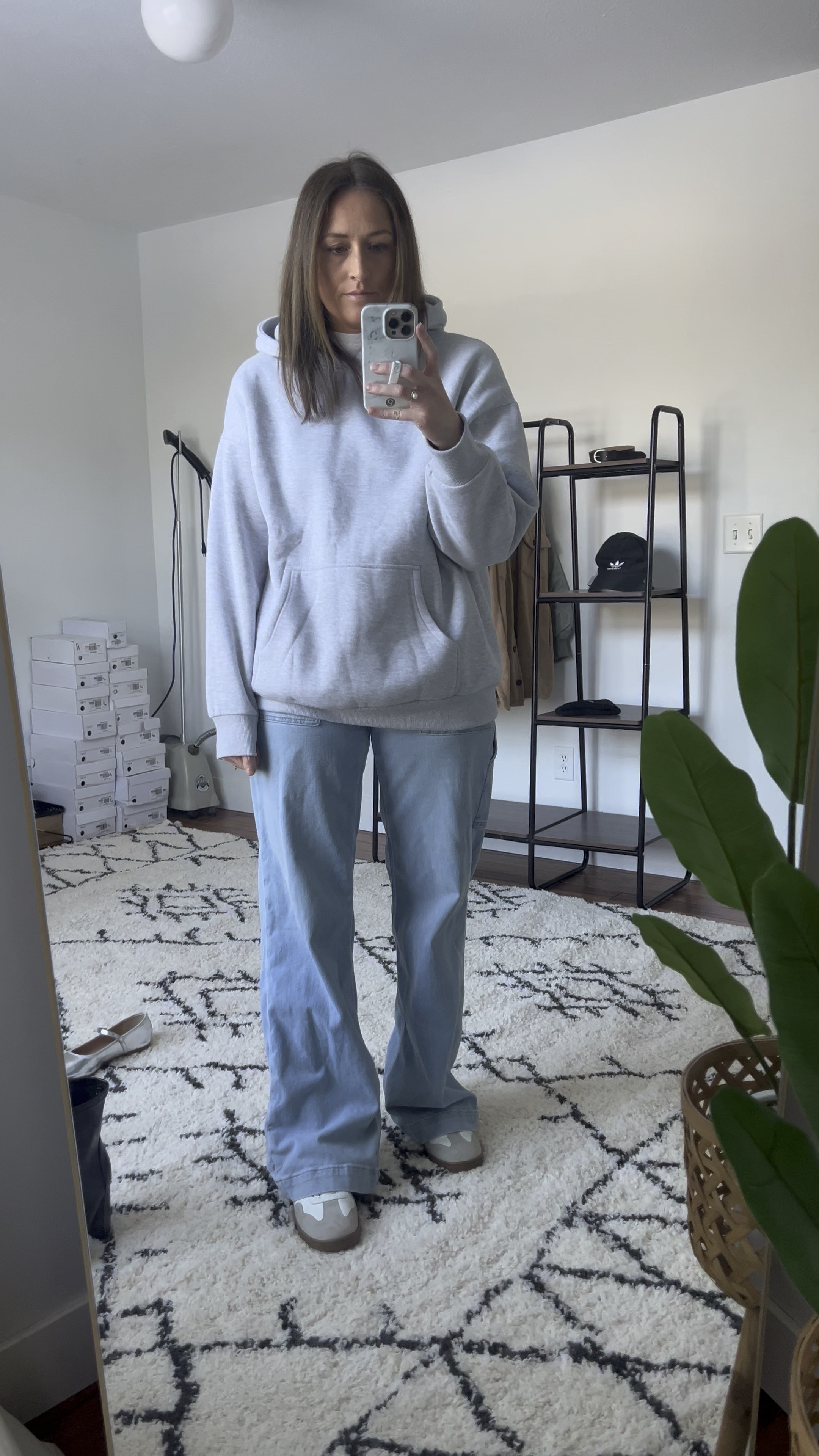 I sized up to a large in the sweatshirt. Jeans are a 4 long.

Everyday outfits. Easy outfits. Easy outfit ideas. Neutral basics. Winter outfits. Winter outfit idea. Casual outfits. Basic mom outfit. Casual outfit idea. Casual outfit. Everyday outfit. Mom outfit. Street style.

#LTKFindsUnder100 #LTKSeasonal #LTKFindsUnder50