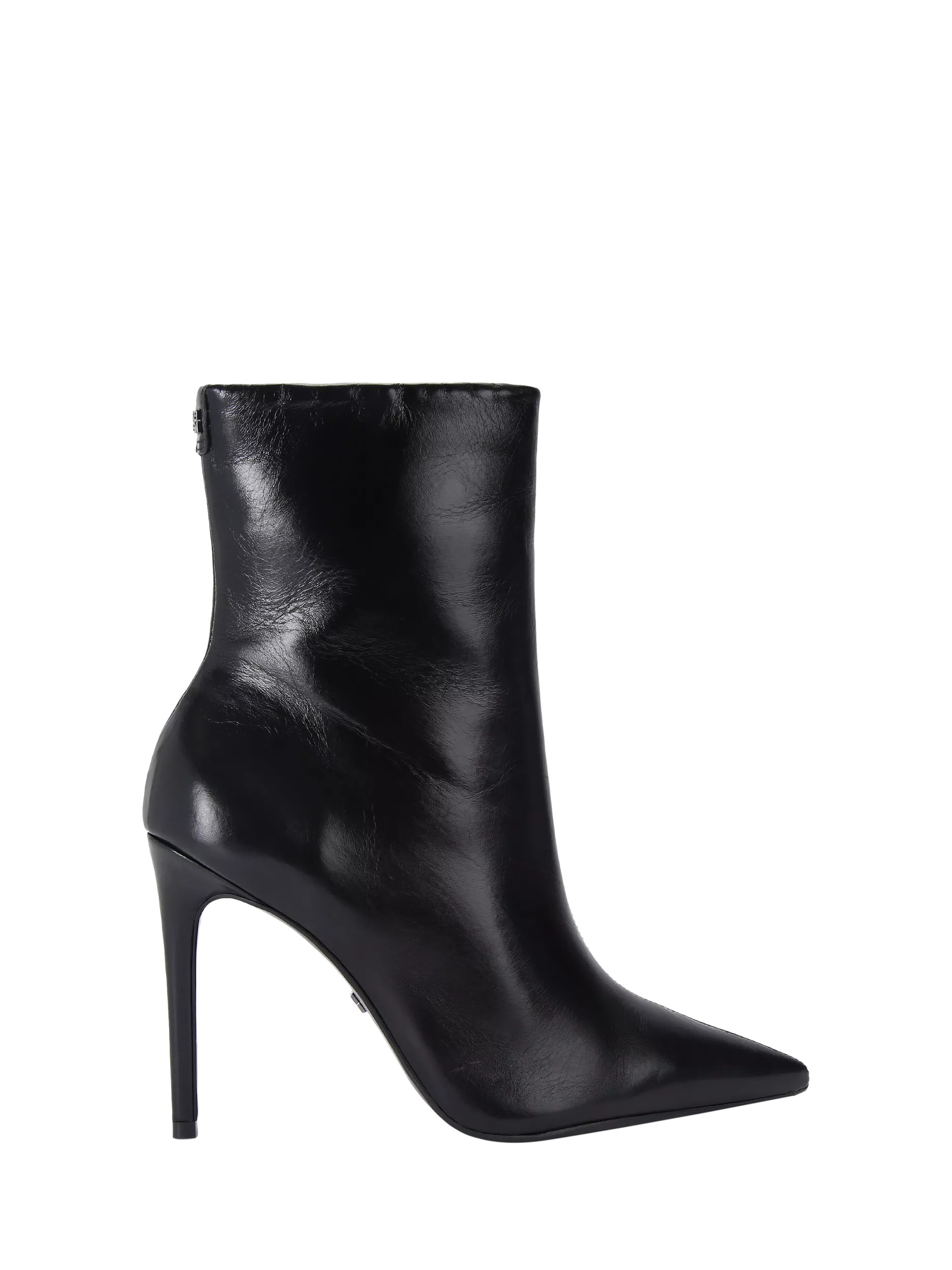 KG Kurt Geiger Tokyo Patent Leather Stiletto Heel Ankle Boots, Black | John Lewis (UK)