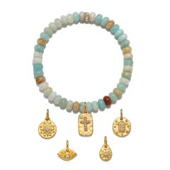 Amazonite Color Karma Customizable Bracelet | Sequin