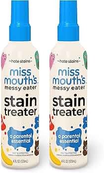 Miss Mouth's Messy Eater Stain Treater Spray - 4oz 2 Pack Stain Remover - Newborn & Baby Essentia... | Amazon (US)