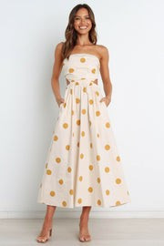 Angelique Dress - Beige Spot | Petal & Pup (AU)