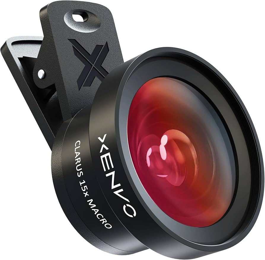 Pro Lens Kit for iPhone and Android, Macro and Wide Angle Lens with LED Light and Travel Case Bla... | Amazon (US)