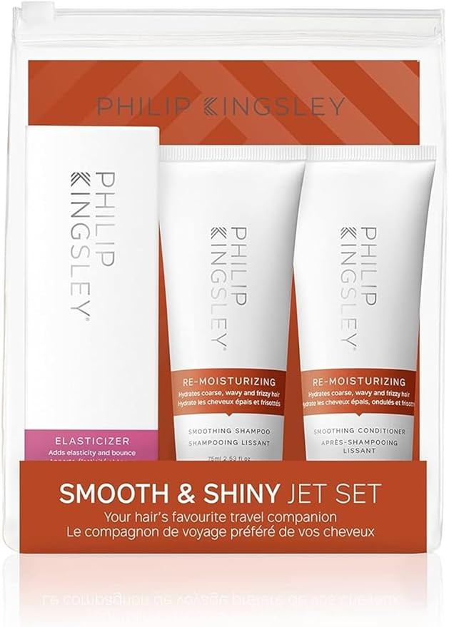 Philip Kingsley | Smooth & Shiny Haircare Travel Set | Includes Re Moisturizing Shampoo and Condi... | Amazon (UK)