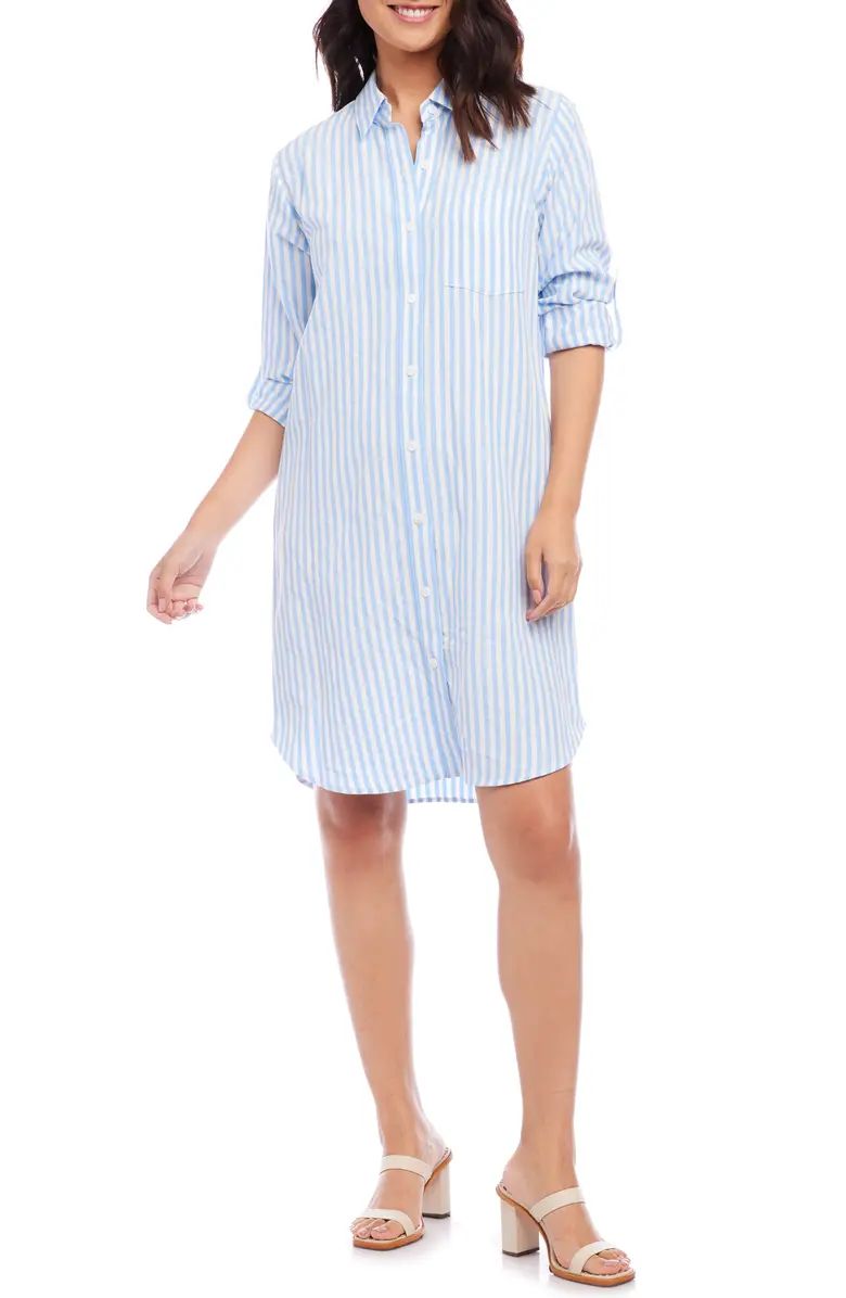 Stripe Long Sleeve Shirtdress | Nordstrom