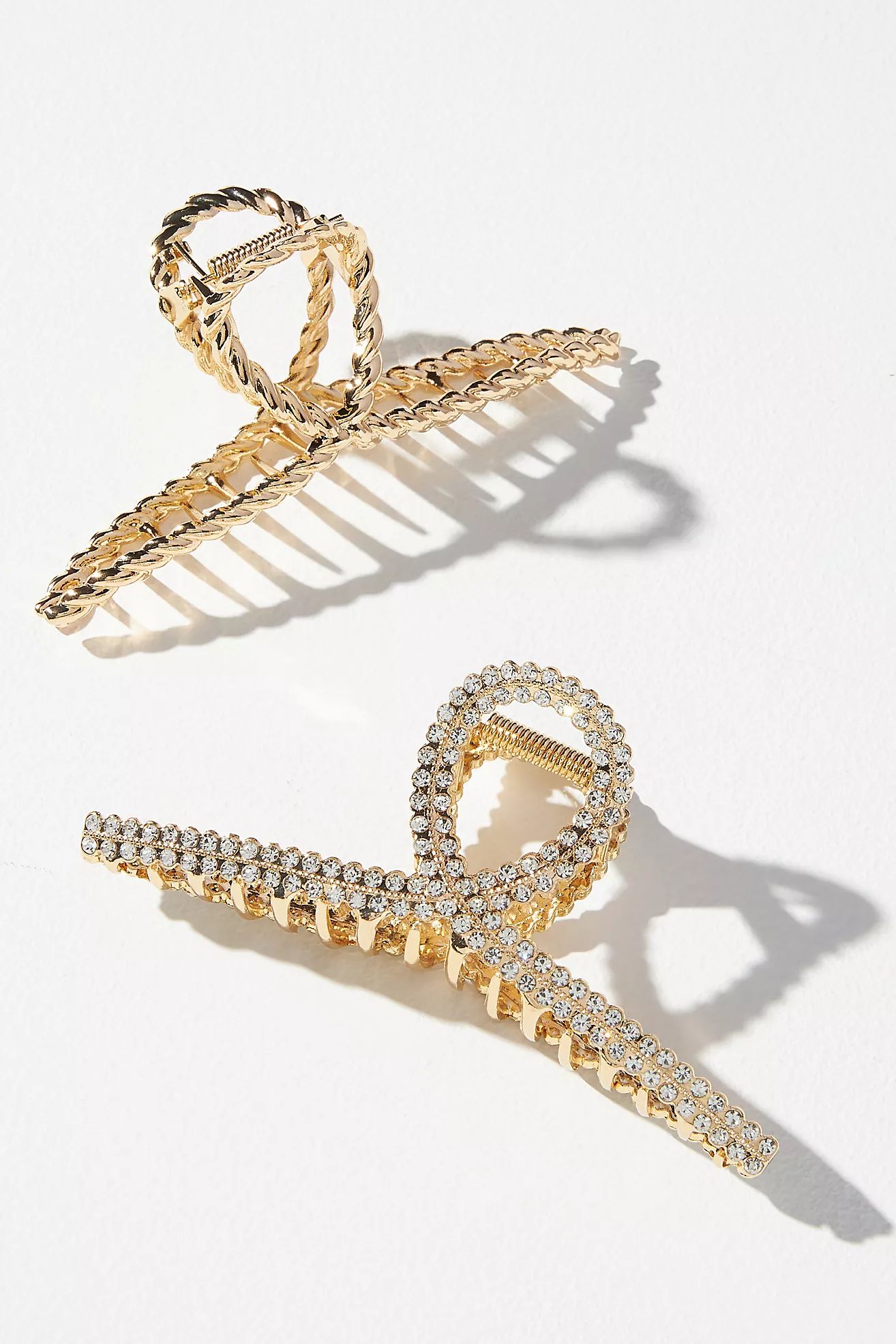Set of Two Gold Hair Clips | Anthropologie (US)