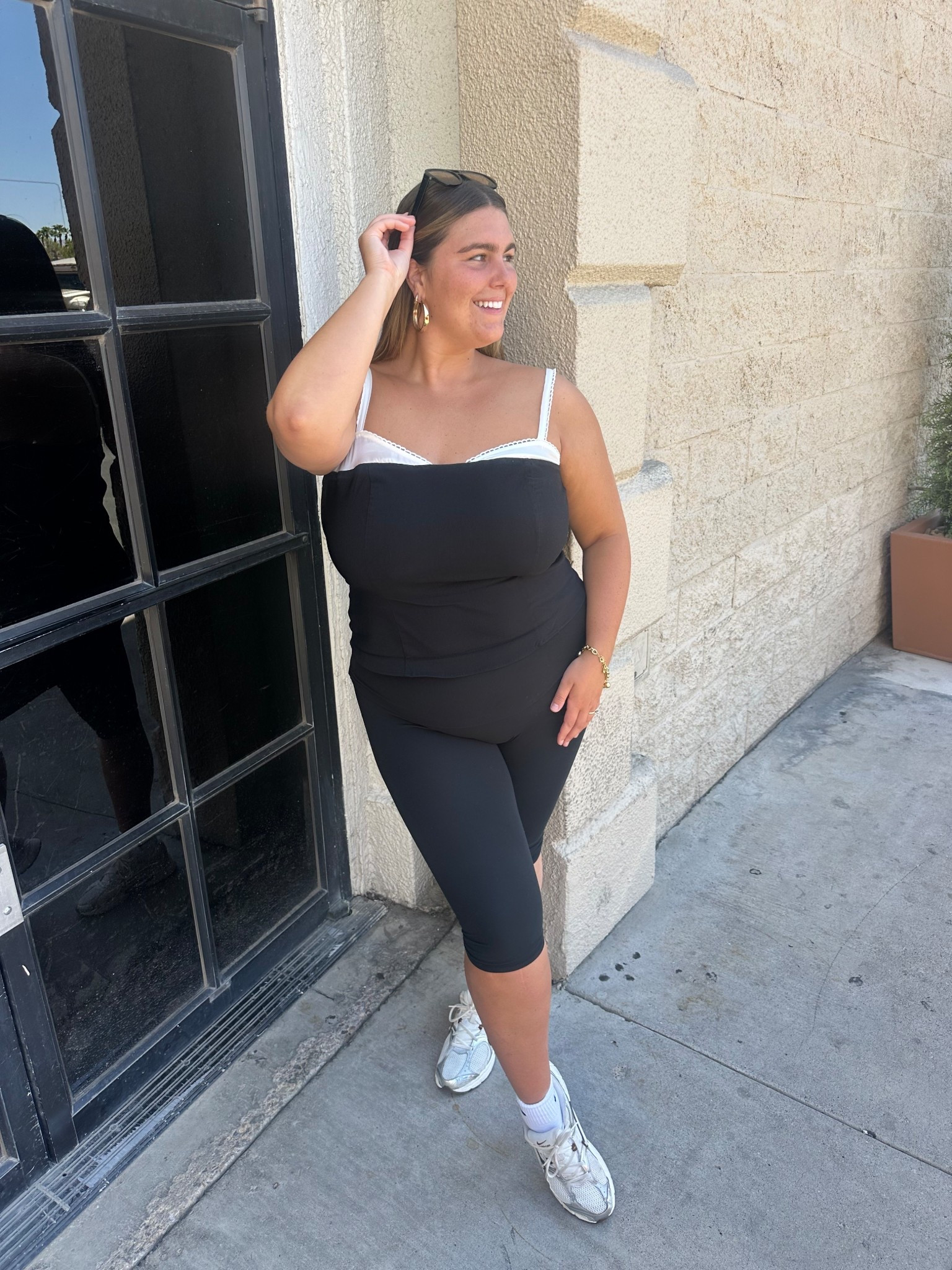 size 18 top 
Size xxl capris 
Walking around Vegas outfit 

#LTKStyleTip #LTKPlusSize #LTKActive