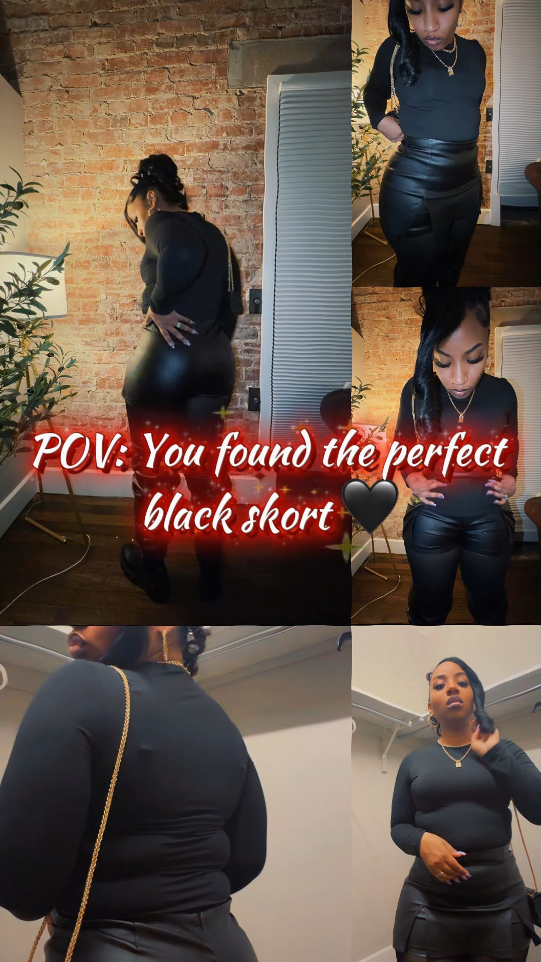Found THE perfect black faux leather skort on TikTok Shop and baby… it understood the assignment 😮‍🔥🖤 effortless, edgy, and that girl approved. This is your sign to step into your all-black era ✨ #TikTokShop #TikTokMadeMeBuyIt #FauxLeather #SkortStyle #allblackoutfit

#LTKgrwm #LTKBeauty