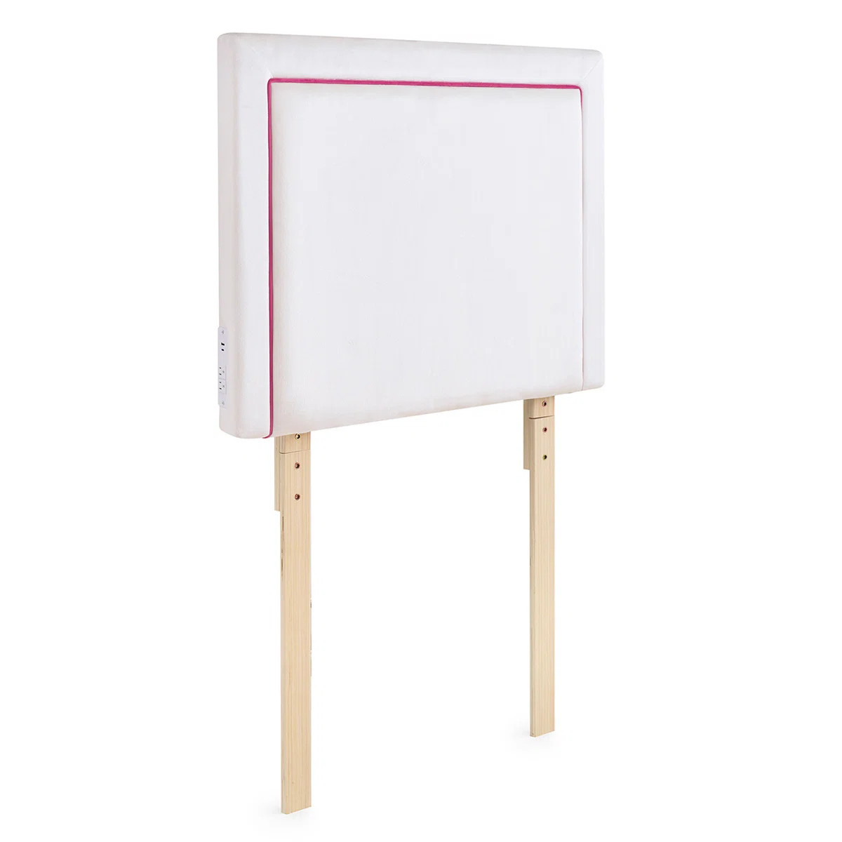 Tavira Allure® College Dorm Right Side Outlet Headboard with Legs - Corded - Pink | Wayfair North America