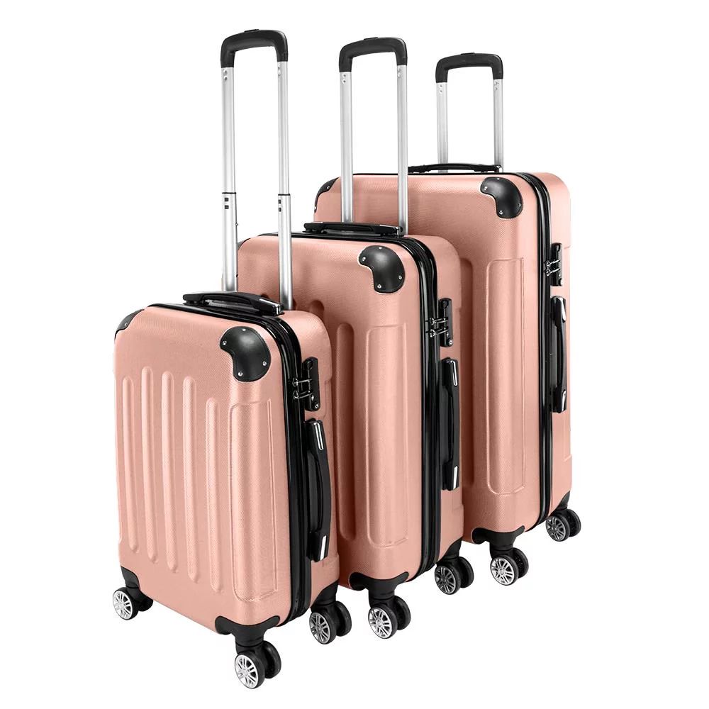 UBesGoo 3Pcs Luggage Set Bag ABS Trolley Hard Shell Suitcase Travel w/TSA lock | Walmart (US)