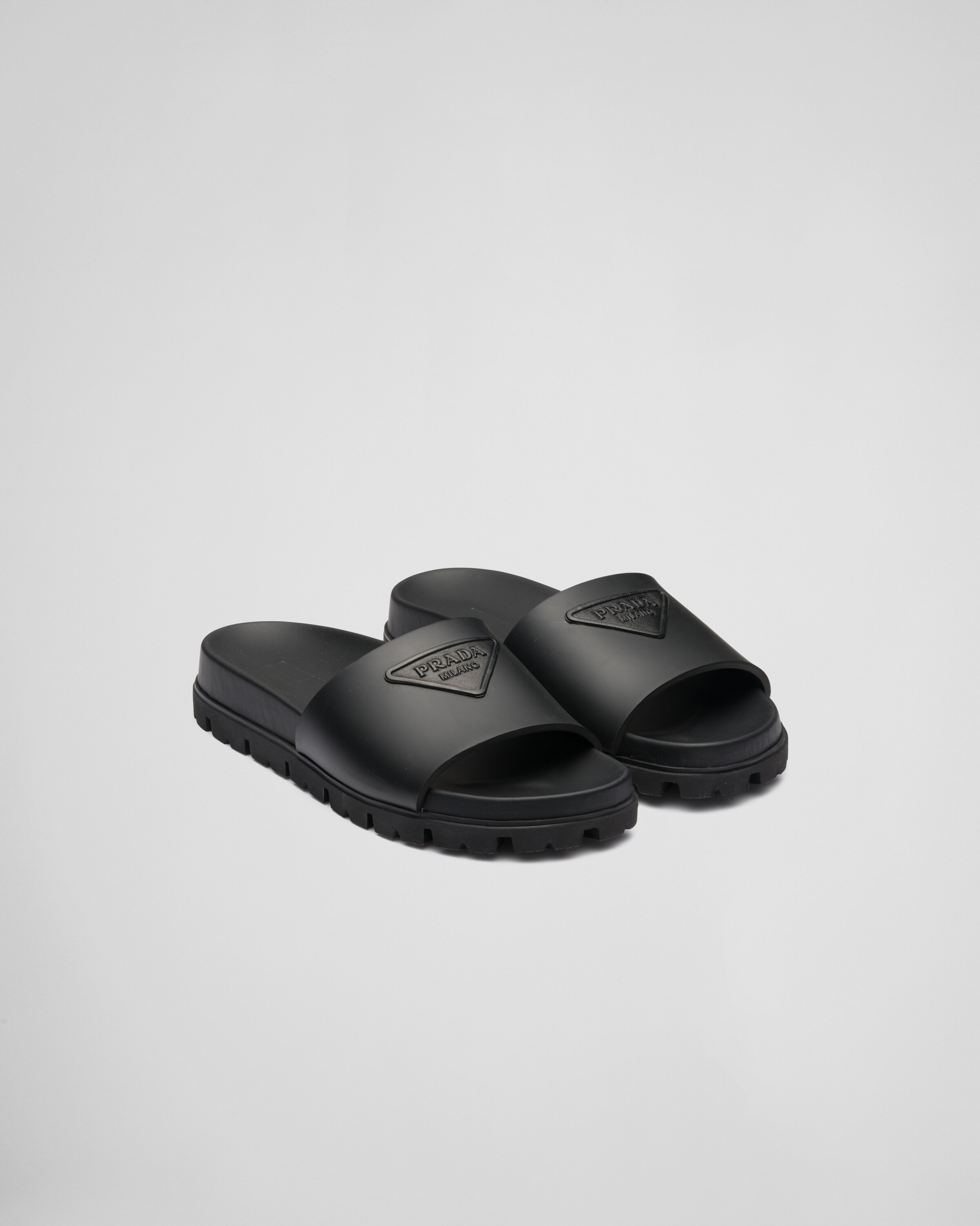 Rubber slides | Prada US