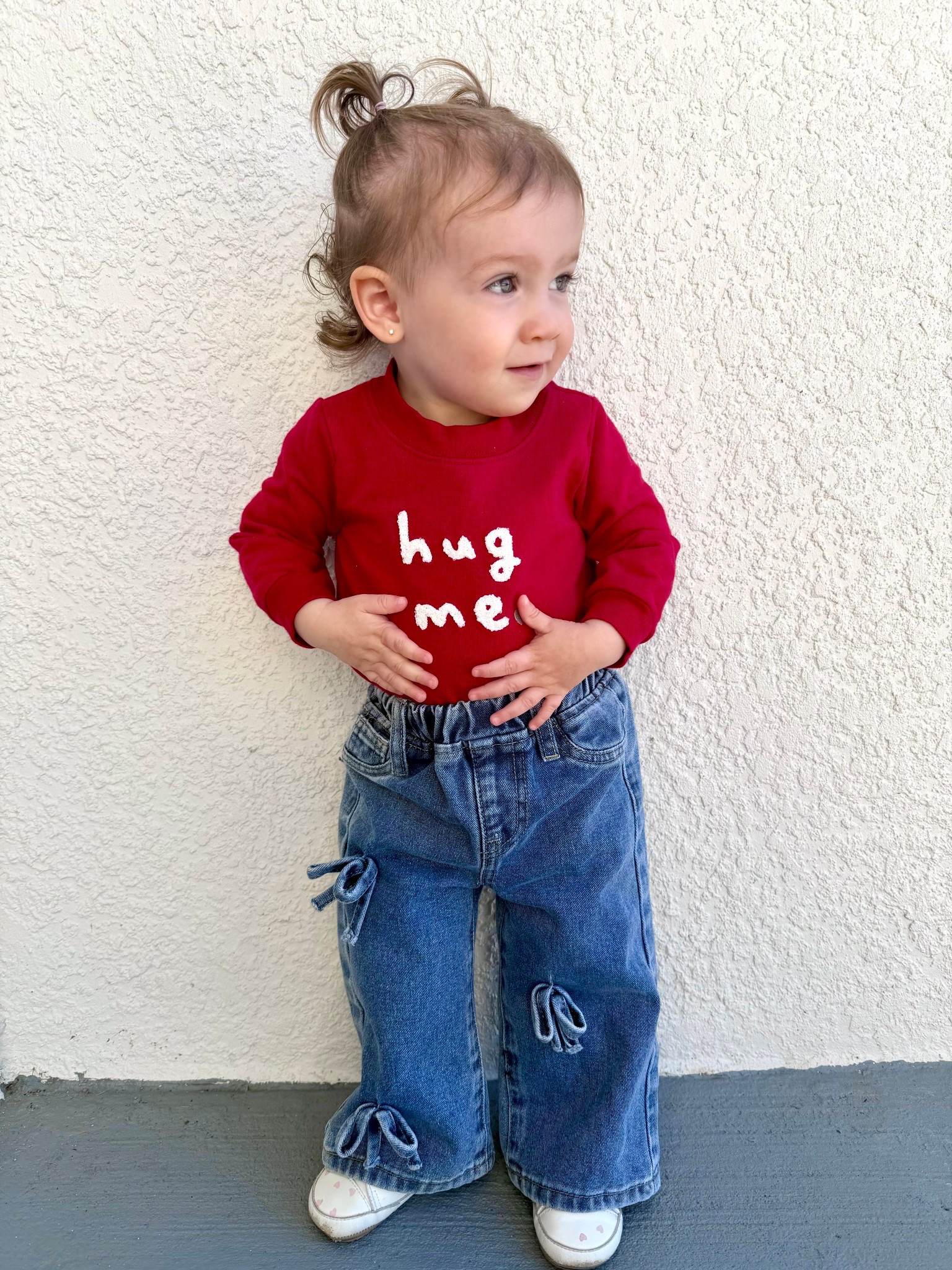 Let the vday outfit be on repeat ♥️
.
.
#toddlerOOTD #toddlerclothes #valentinesday #valentineoutfit #hugmeshirt #targettodller #targetfind 

#LTKKids #LTKBaby #LTKValentine