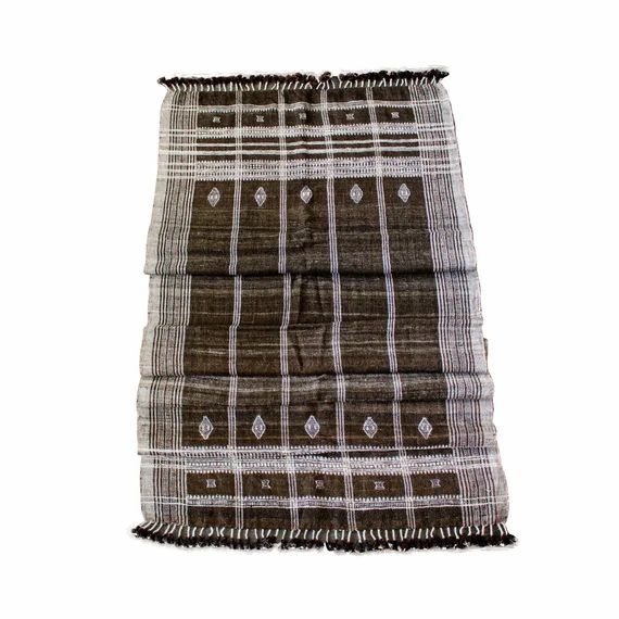 Brown Vintage Indian Wool Throw Blanket | Etsy | Etsy (US)