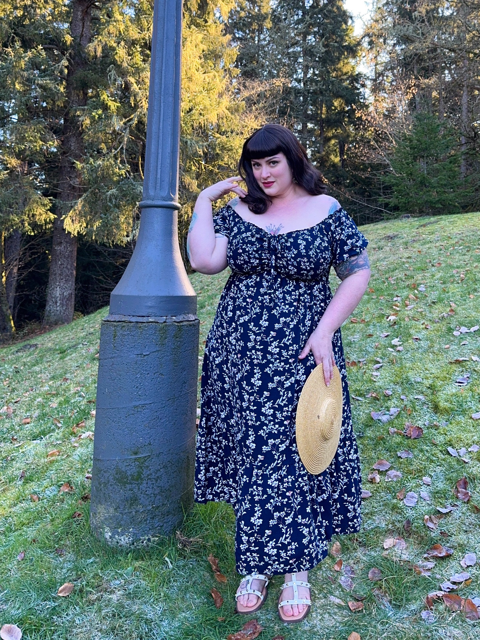 Navy floral boho maxi

#LTKPlusSize #LTKFindsUnder50 #LTKOver40