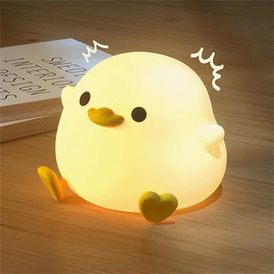 Cute Night Light for Kids – LED Cute Bean Duck NightLight with TouchSensor, Rechargeable Nursery Lamp Table Lamp Bedside Lamp for Bedroom Living Room | Wayfair North America