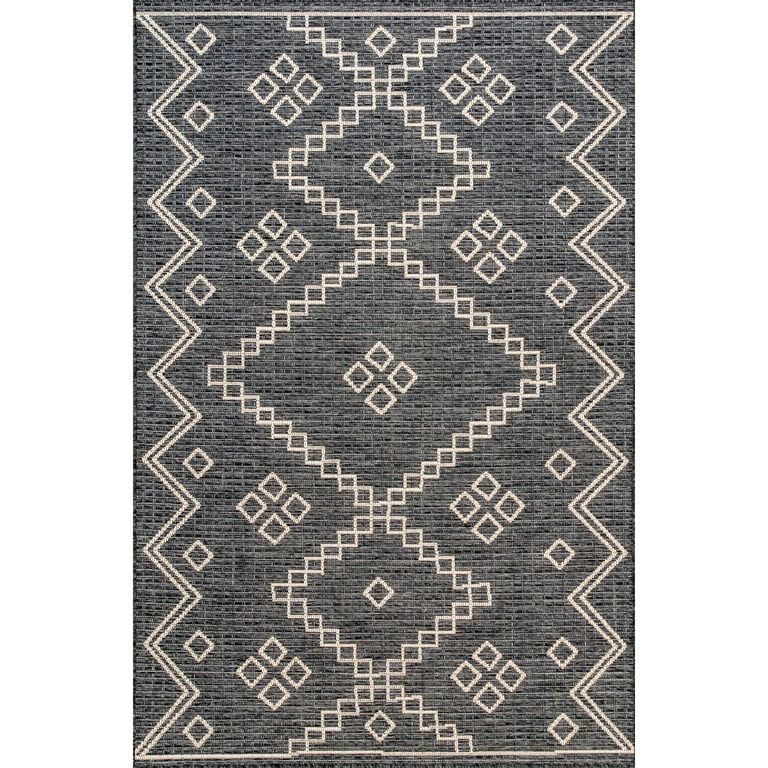 nuLOOM Charter Diamonded Helix Indoor/Outdoor Area Rug, 5' x 8', Gray - Walmart.com | Walmart (US)