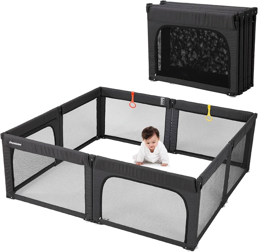 Doradotey Baby Playpen, Shape & Size Adjustable Large Play Center Yards Play Pens for Babies, Fol... | Amazon (US)