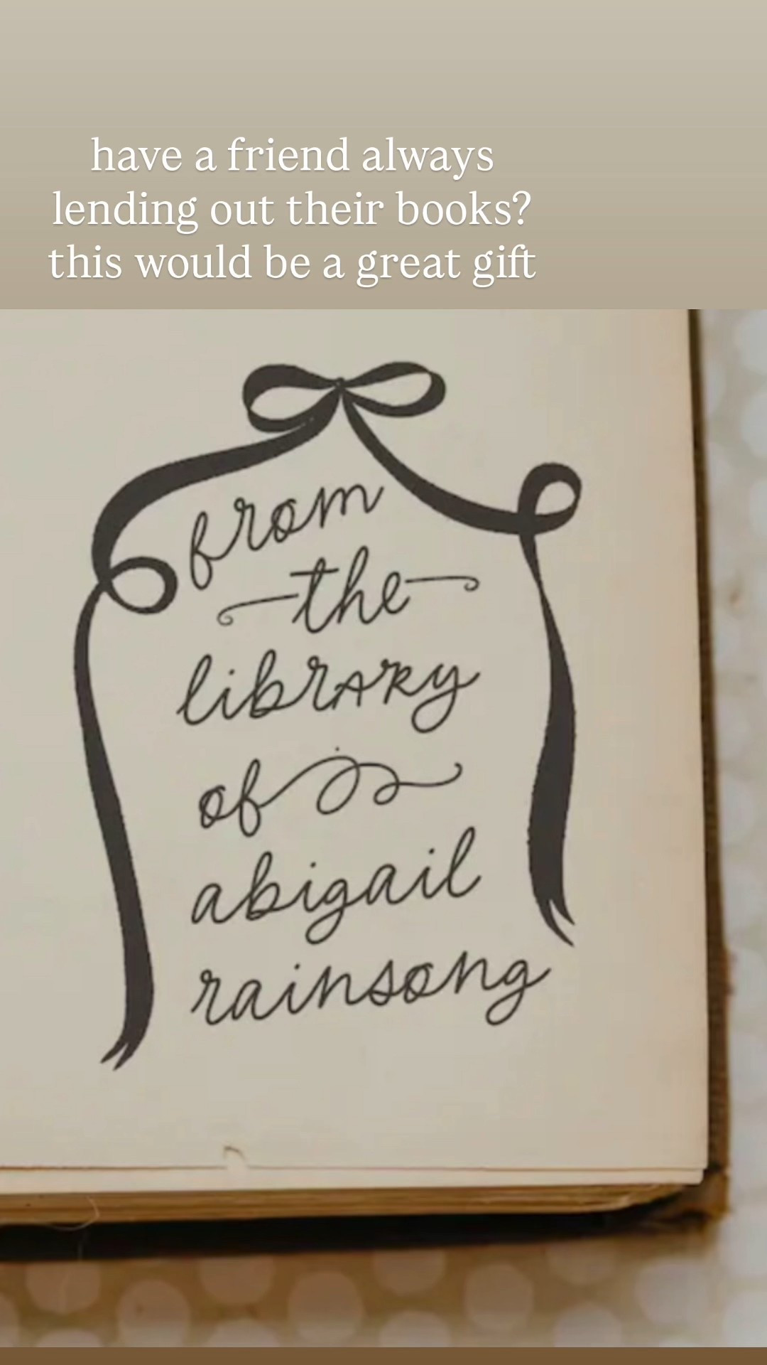 have a friend always lending out their books? this would be a great gift 

#LTKHoliday #LTKGiftGuide #LTKCyberWeek