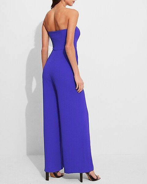 Strapless Wide Leg Jumpsuit | Express