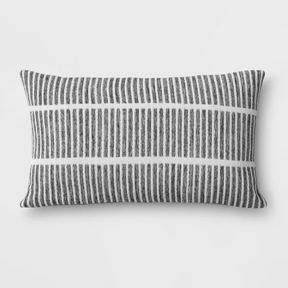 Outdoor Lumbar Throw Pillow Gray - Project 62™ | Target