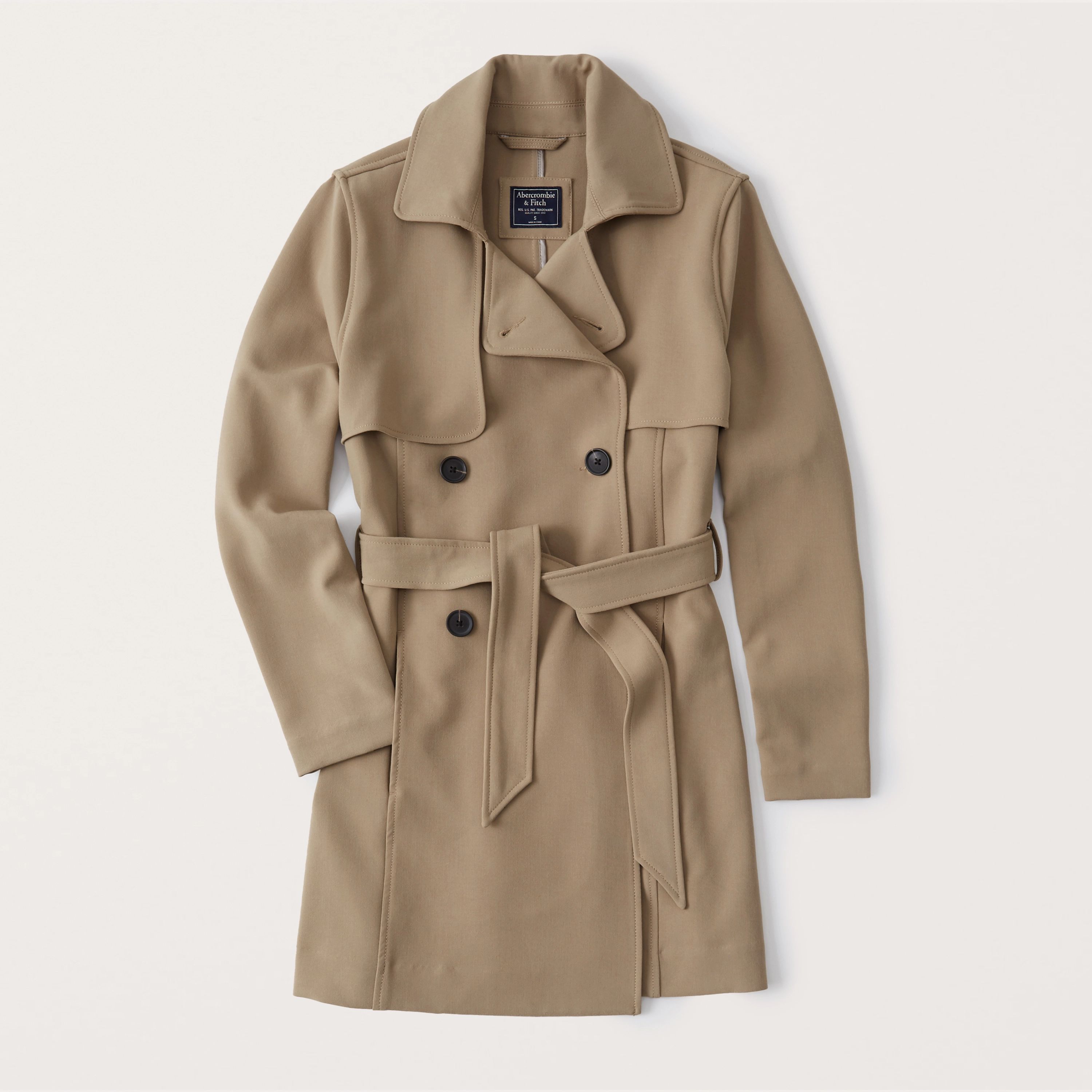 Drapey Trench Coat | Abercrombie & Fitch (US)
