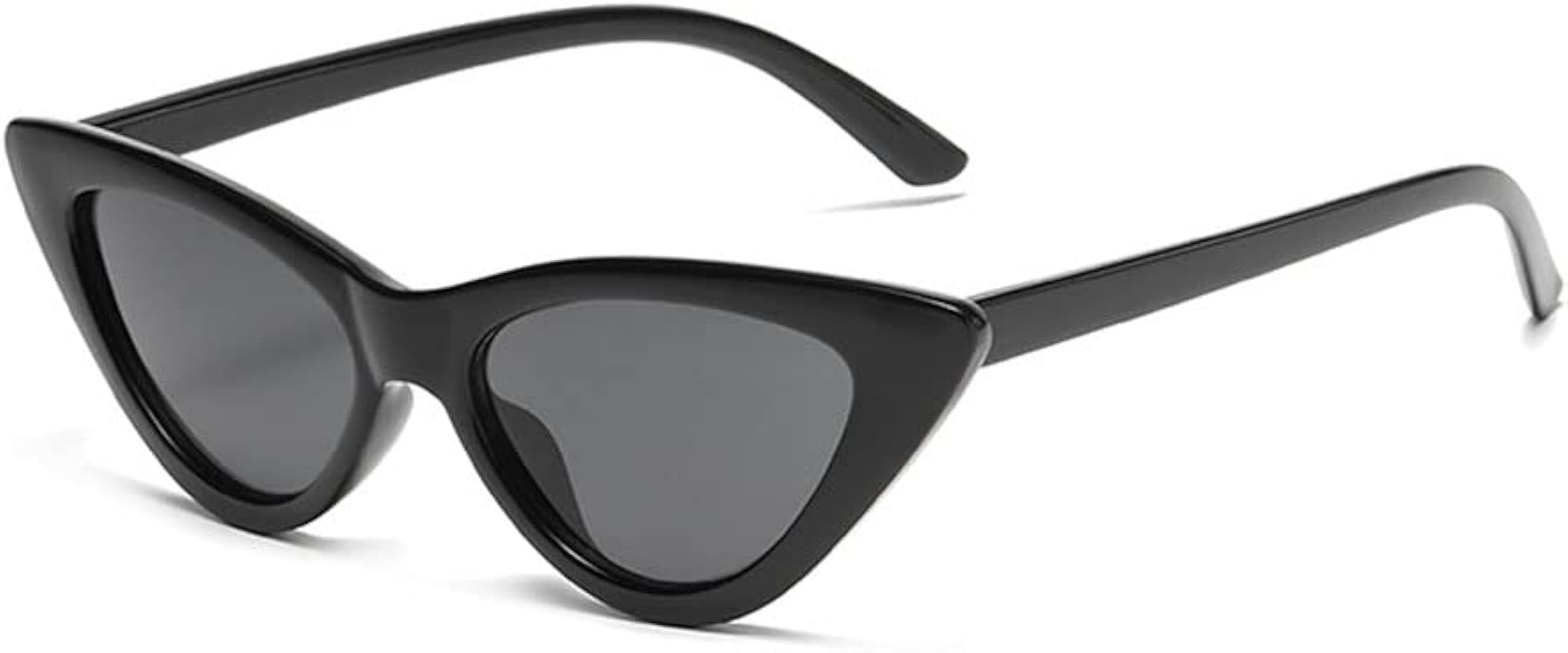 Cat Eye Sunglasses for Women Vintage Goggles Plastic Frame Sunglasses | Amazon (US)