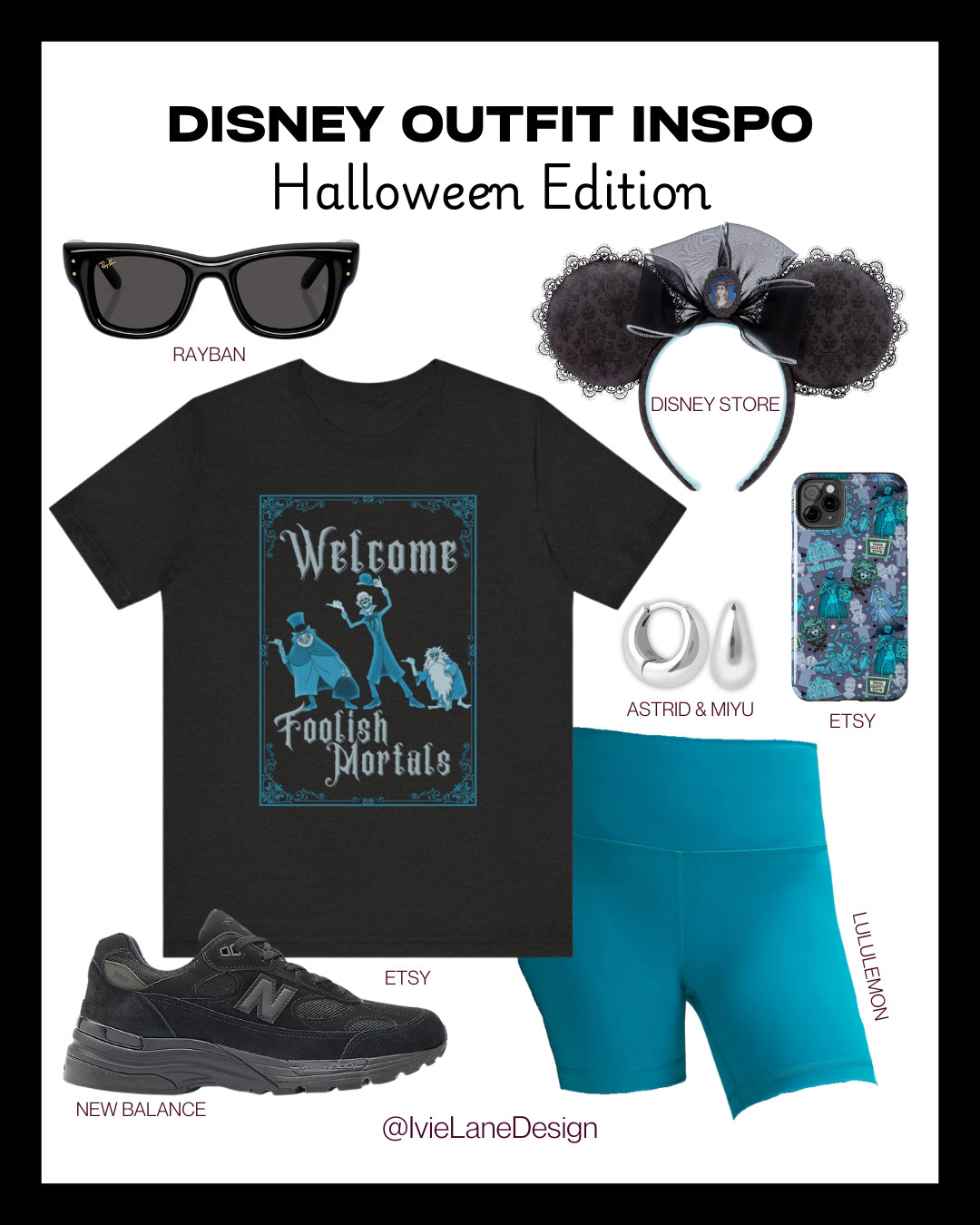 Foolish mortals, but make it fashion.
Channeling all the spooky vibes in this Haunted Mansion-inspired Halloween look at Disneyland! This outfit is perfect for trick-or-treating down Main Street or posing with hitchhiking ghosts.
Tap to shop the look and haunt in style! 

 #LTKSeasonal #LTKTravel #LTKFamily