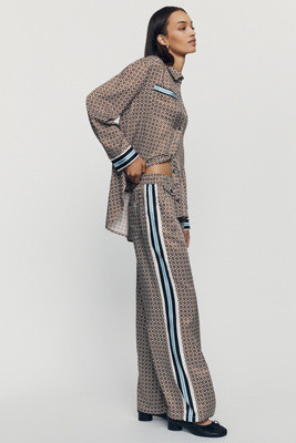 Brooklin Tie-Front Printed Pull-On Pants by Maeve | Anthropologie (US)