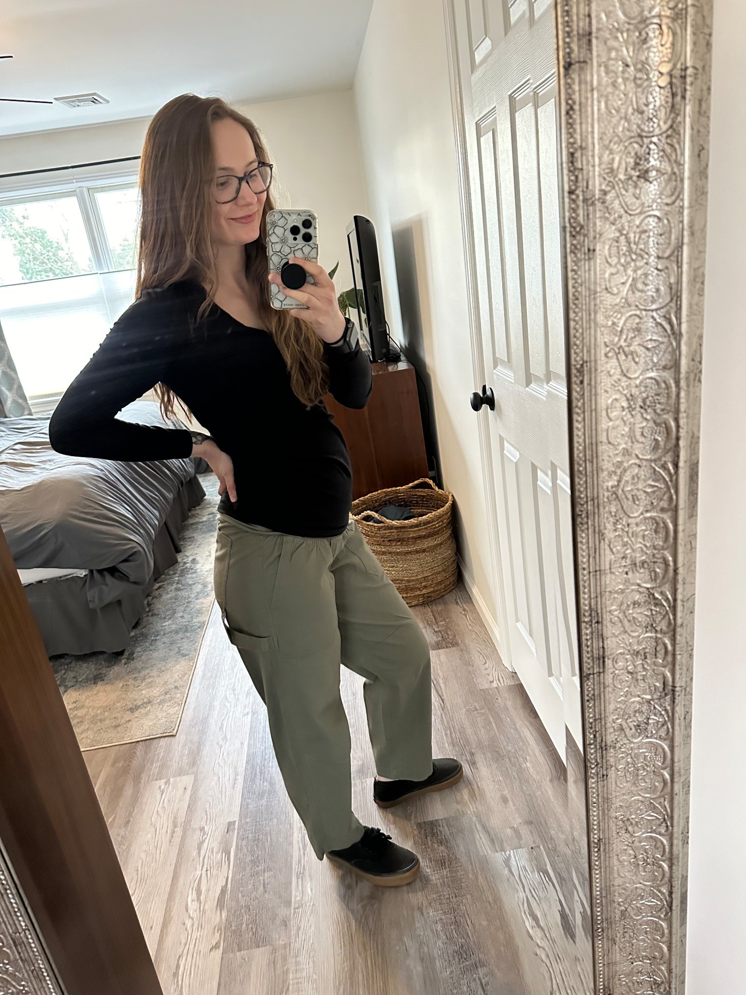 My go-to maternity outfit when I was pregnant with my daughter. Could be worn casually for running errands or to work my corporate banking job (we dress more casually)

#LTKFindsUnder50 #LTKStyleTip #LTKBump