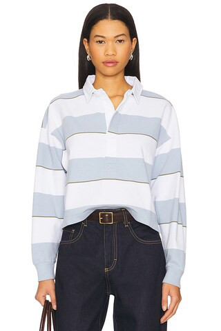 AMO Denim Crop Annie Rugby in Sky from Revolve.com | Revolve Clothing (Global)