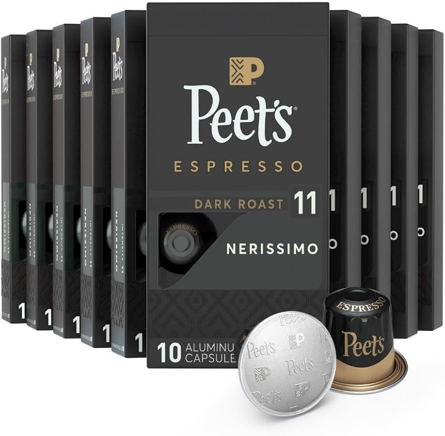 Peet's Coffee, Dark Roast Espresso Capsules, Compatible with Nespresso Original Machine - Nerissi... | Amazon (US)