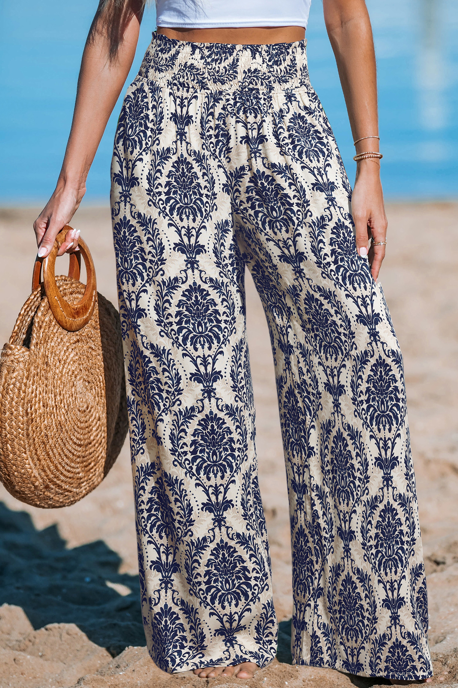 Gilded Sands Ornate Pants | Cupshe US