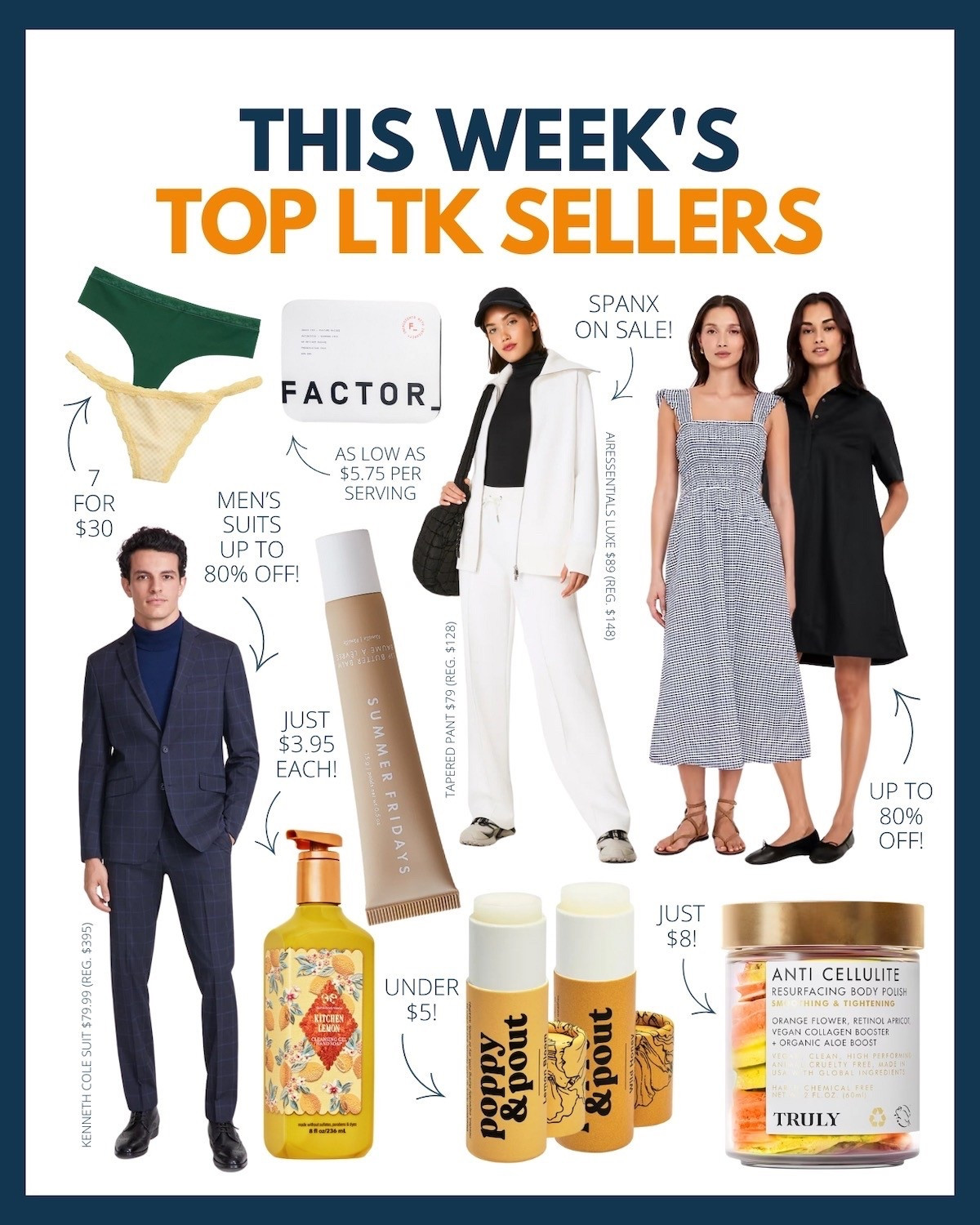 Want to know what LTK shoppers bought the most of this past week? Shop them below! 

From men’s suits up to 80% off and our favorite toxic free beauty finds for under $5 - you won’t want to miss these sales while they’re hot! 😍🔥

Psst…the Bath & Body Works hand soap sale ends today, March 19! 🧼🧴🫧🛍️

#LTKMens #LTKFindsUnder50 #LTKSaleAlert