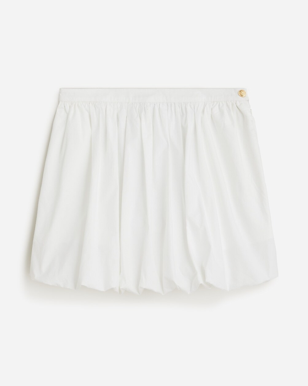 Mini bubble-hem skirt in cotton poplin | J. Crew US