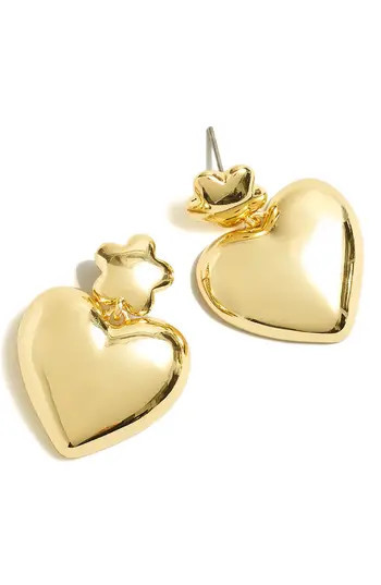 Madewell Puffy Heart Statement Earrings in Pale Gold at Nordstrom Rack | Nordstrom Rack